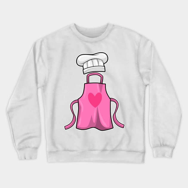 Cooking apron and Cooking hat with Heart Crewneck Sweatshirt by Markus Schnabel